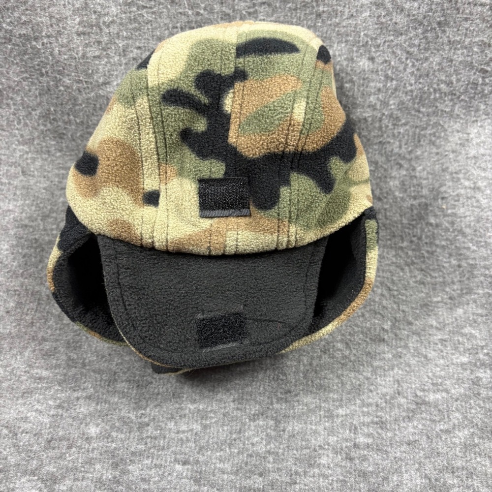 Kids Camo Fleece Trapper Hat w Mittens Set 2T-4T Winter Warm Playcore Practical - Picture 14 of 14